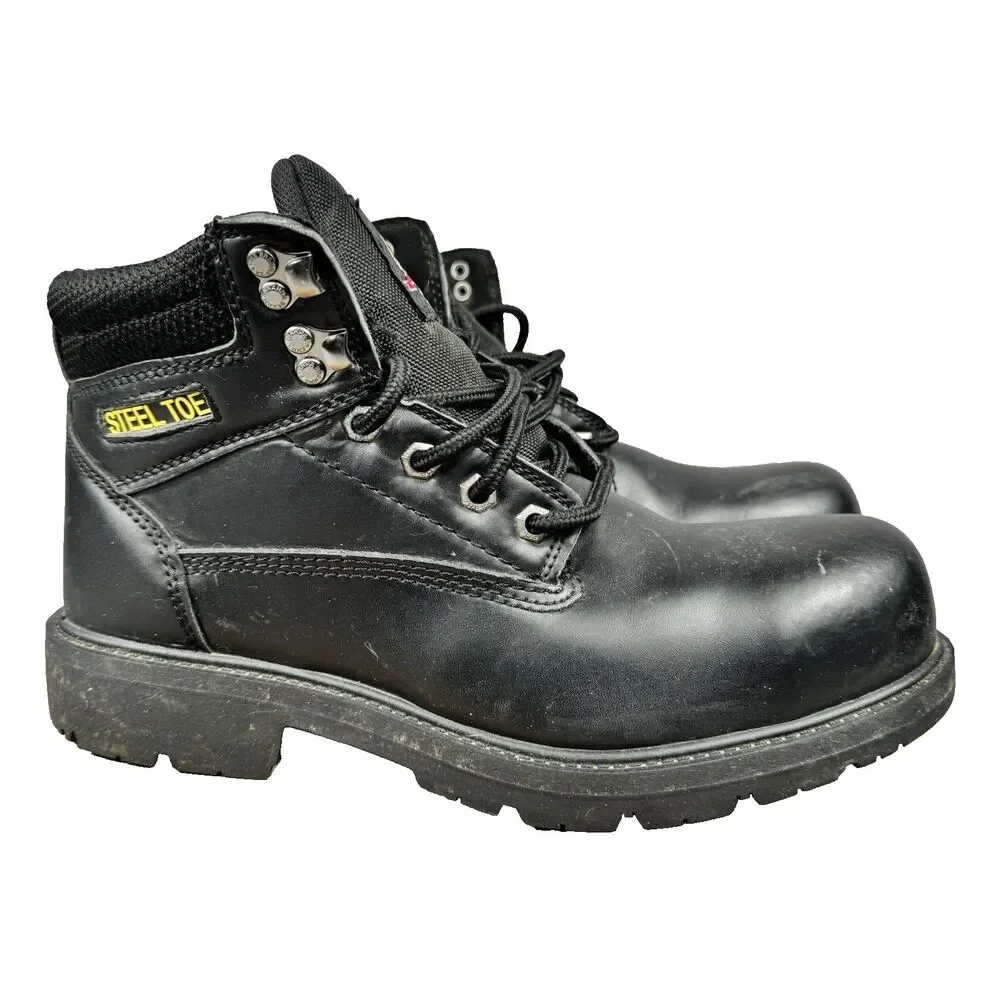 Brahma Boots Men's 9.5 W Gus Steel Toe Leather Work